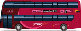 Reading Buses Super Frequent Town to Uni Service PNG