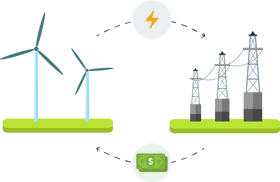 Wind Turbine Energy Generation and Economic Benefits PNG