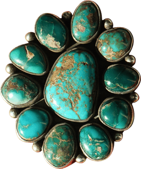 Turquoise Elegance Unique Jewelry Design PNG