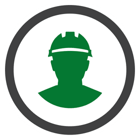 Safety Helmet Icon for Workplace Protection PNG