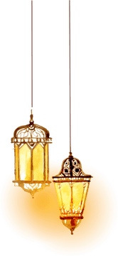 Elegant Hanging Lamps and Light Serenity PNG