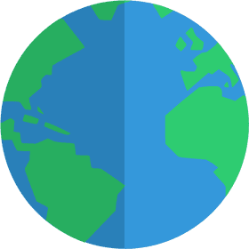 Colorful Globe of Our Planet PNG