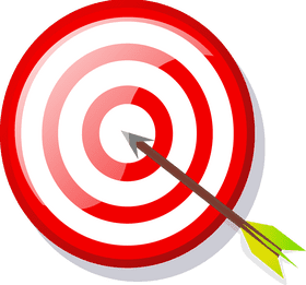 Arrow of Precision Hitting the Target PNG