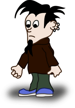 Emo Vibes A Reflection of Inner Thoughts PNG