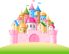 Whimsical Fairy Tale Castle of Dreams PNG