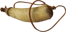 Rustic Party Horn for Celebratory Occasions PNG