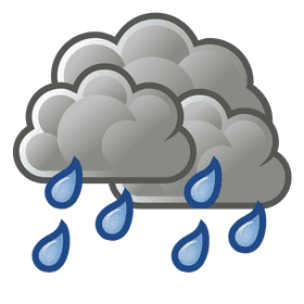 Whispers of Rain Beneath Gray Clouds PNG