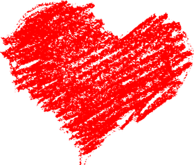 Heartfelt Emotions in Vibrant Red PNG