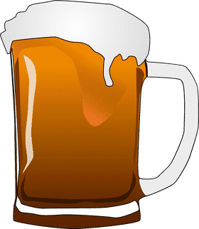 Golden Brew Classic Beer Glass Delight PNG