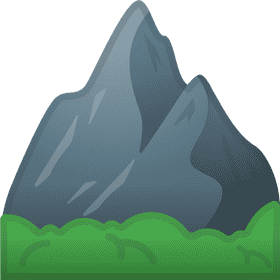 Majestic Green Mountain Peaks PNG