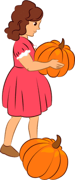 Pumpkin Pie Harvest Fun with a Little Helper PNG