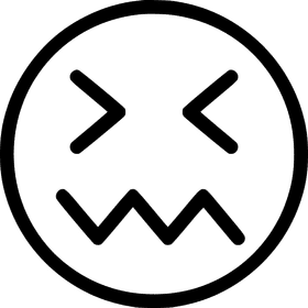 Emoticon of Confusion and Frustration PNG