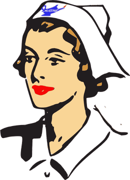 Vintage Nurse with Classic Charm PNG