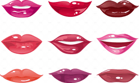 Lip Color Palette A Spectrum of Styles PNG