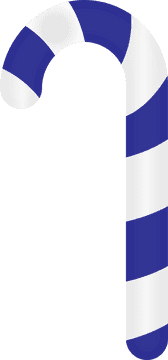 Stylish Blue and Silver Walking Cane PNG