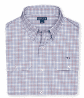 Harbor Breeze Plaid Button-Up Shirt PNG