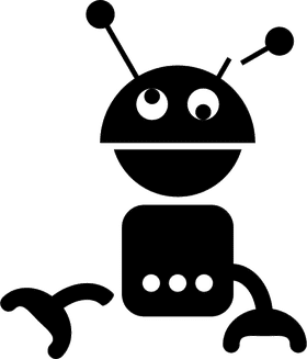 Friendly Robot Companion for Everyday Tasks PNG