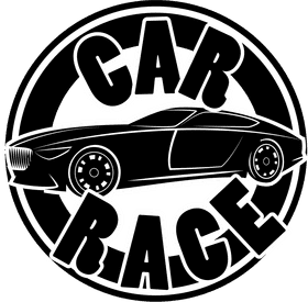 Stylish Race Car in Motion Design PNG