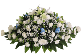Elegant Floral Tribute Arrangement PNG