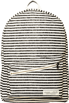 Stylish Hiking Backpack with Striped Design PNG