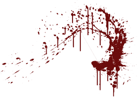 Elegance of Blood A Vivid Brushstroke PNG