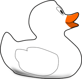 Cheerful Rubber Duck for Bathtime Fun PNG