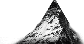 Majestic Snow-Capped Mountain Peak PNG