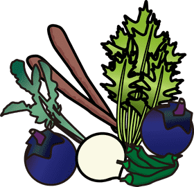 Colorful Harvest in the Vegetable Garden PNG