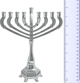 Radiant Hanukkah Menorah Illuminating the Festival PNG