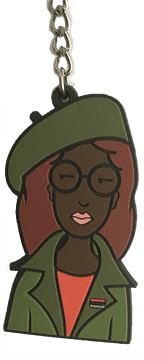 Stylish Keychain of a Trendy Character PNG