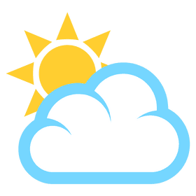 Sunny Blue Cloud Delight PNG