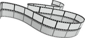 Dynamic Filmstrip Journey of Creativity PNG