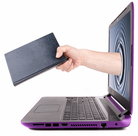 Computer Part Virtual Interaction with a Laptop PNG
