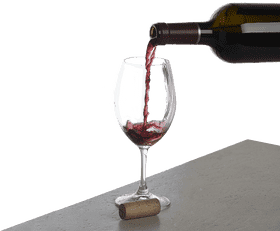 Elegant Pour from a Wine Bottle PNG