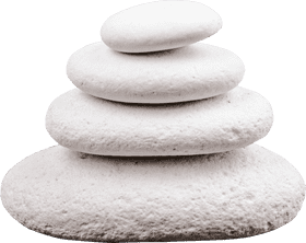 Serene Balance of Jade Stone Sculptures PNG