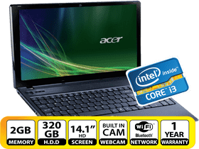 Acer Laptop with Intel Core i3 and 14 1 HD Screen PNG