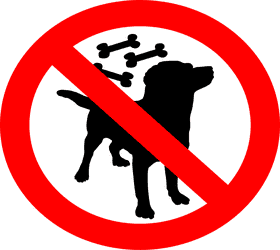 No Dog Bones Allowed PNG