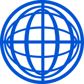 Blue Sphere of Global Connectivity PNG