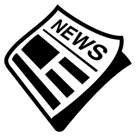 Classic Newspaper Stand Displaying Headlines PNG