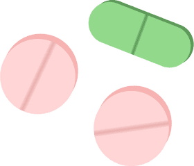 Colorful Pills Health and Wellness Essentials PNG