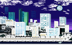 Enchanting Night Market Under Moonlit Skies PNG