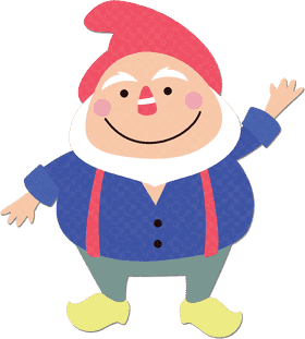 Whimsical Garden Gnome of Cheerful Gardens PNG