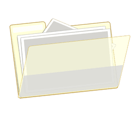 Transparent Multi-Document Folder Design PNG