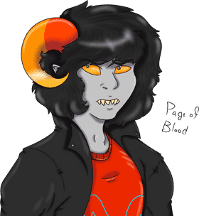 Page of Blood A Crimson Fate Awaits PNG