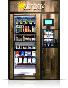 Sunbox Healthy Vending Machine for Refreshing Snacks PNG
