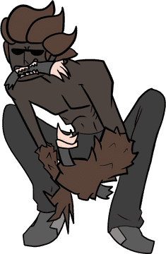 Desert Wanderer in Shadowed Fury PNG