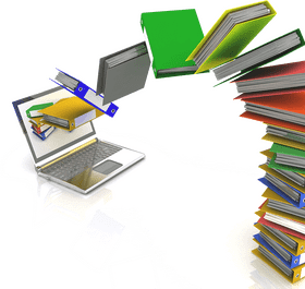 Creative Organization of Keyboard Keys and Digital Files PNG