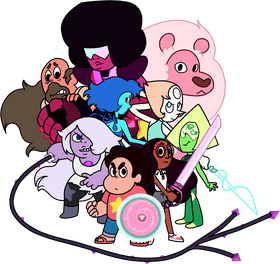 Colorful Gems of Friendship and Courage PNG