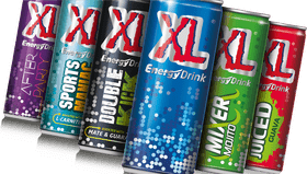 XL Energy Drink Variety Pack Showcase PNG