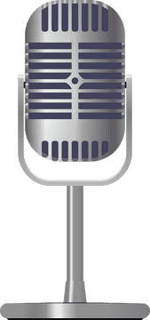 Classic Vintage Microphone Design PNG